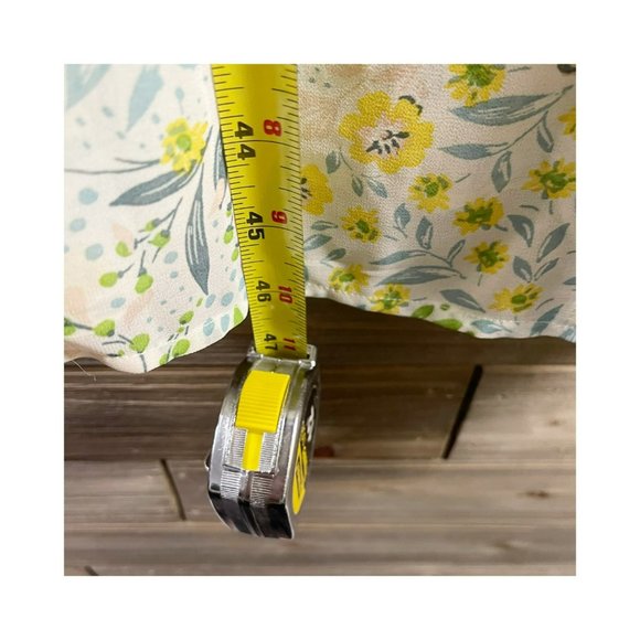 JUNE & HUDSON Sheer Floral Kimono Ruffle Tie Waist Women's Size M - Picture 14 of 15